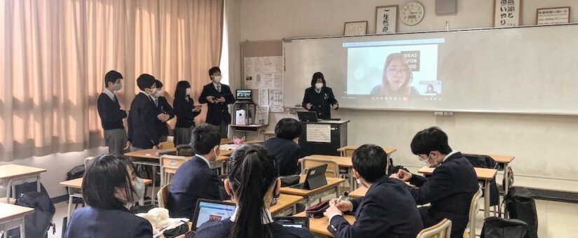 IDEAS FOR GOOD provided educational program on interviewing skills at Kinki University Junior High School