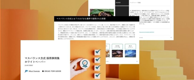 【IDEAS FOR GOOD】「マスバランス方式採用事例集」ホワイトペーパーを無料公開しました